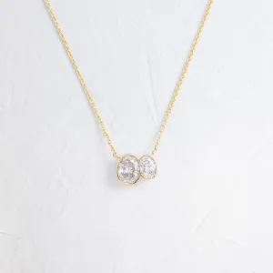 Duet Oval Pendant - In Stock