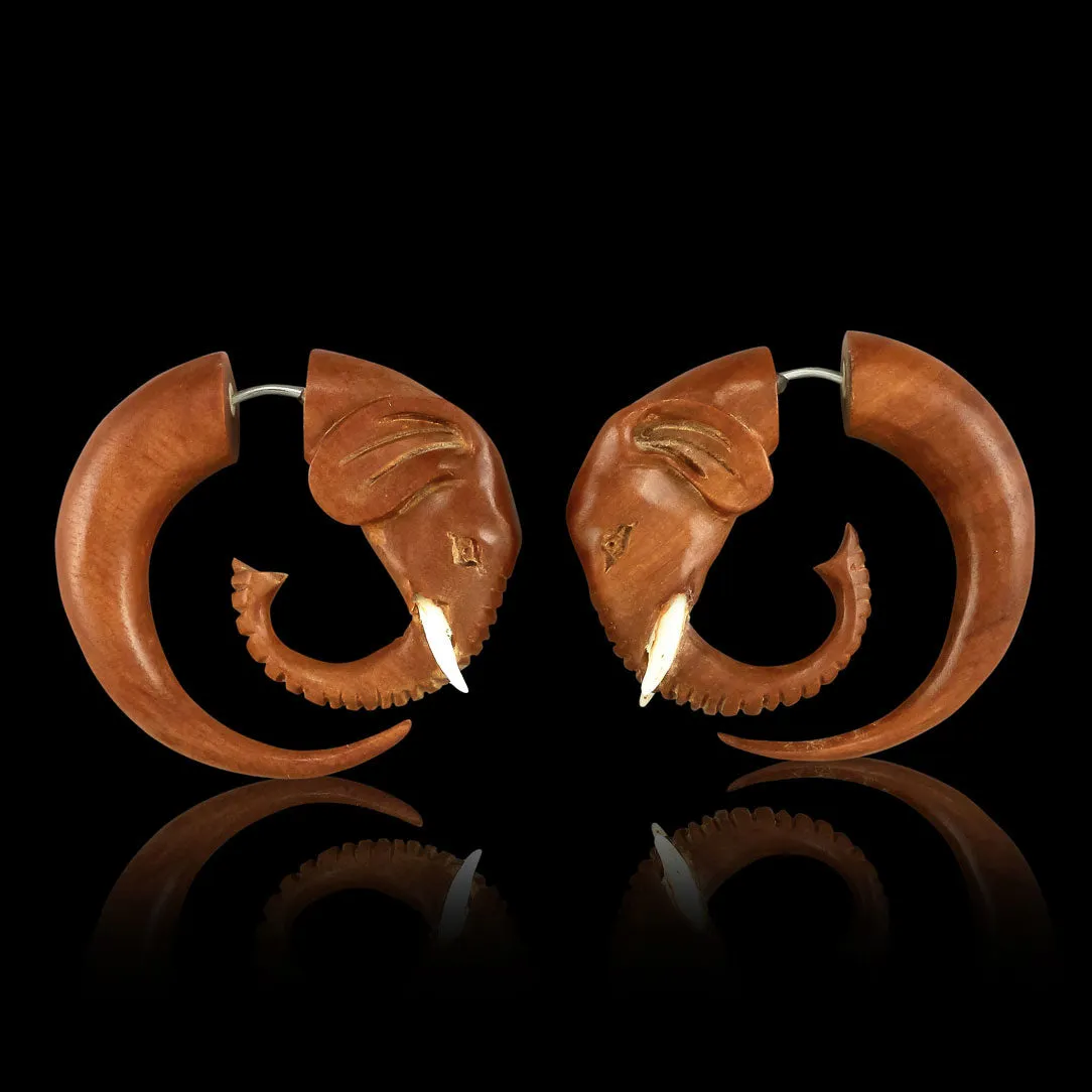 Elephant Spirals - Wood