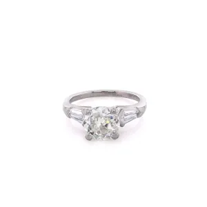 Estate Platinum Diamond Engagement Ring