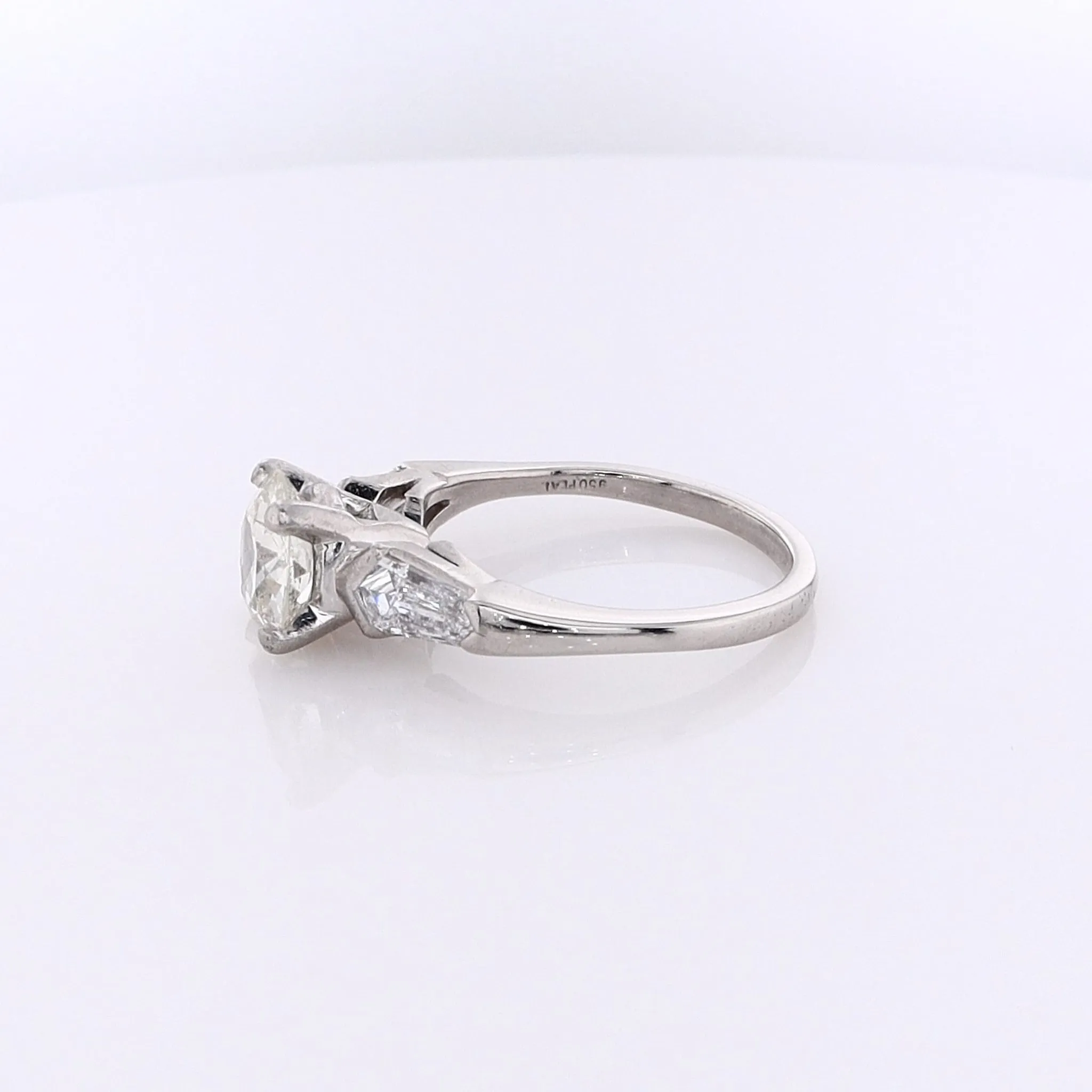 Estate Platinum Diamond Engagement Ring