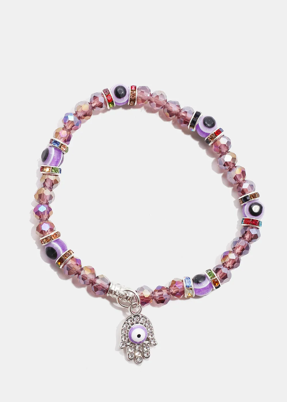 Evil Eye & Hamsa Hand Bead Bracelet