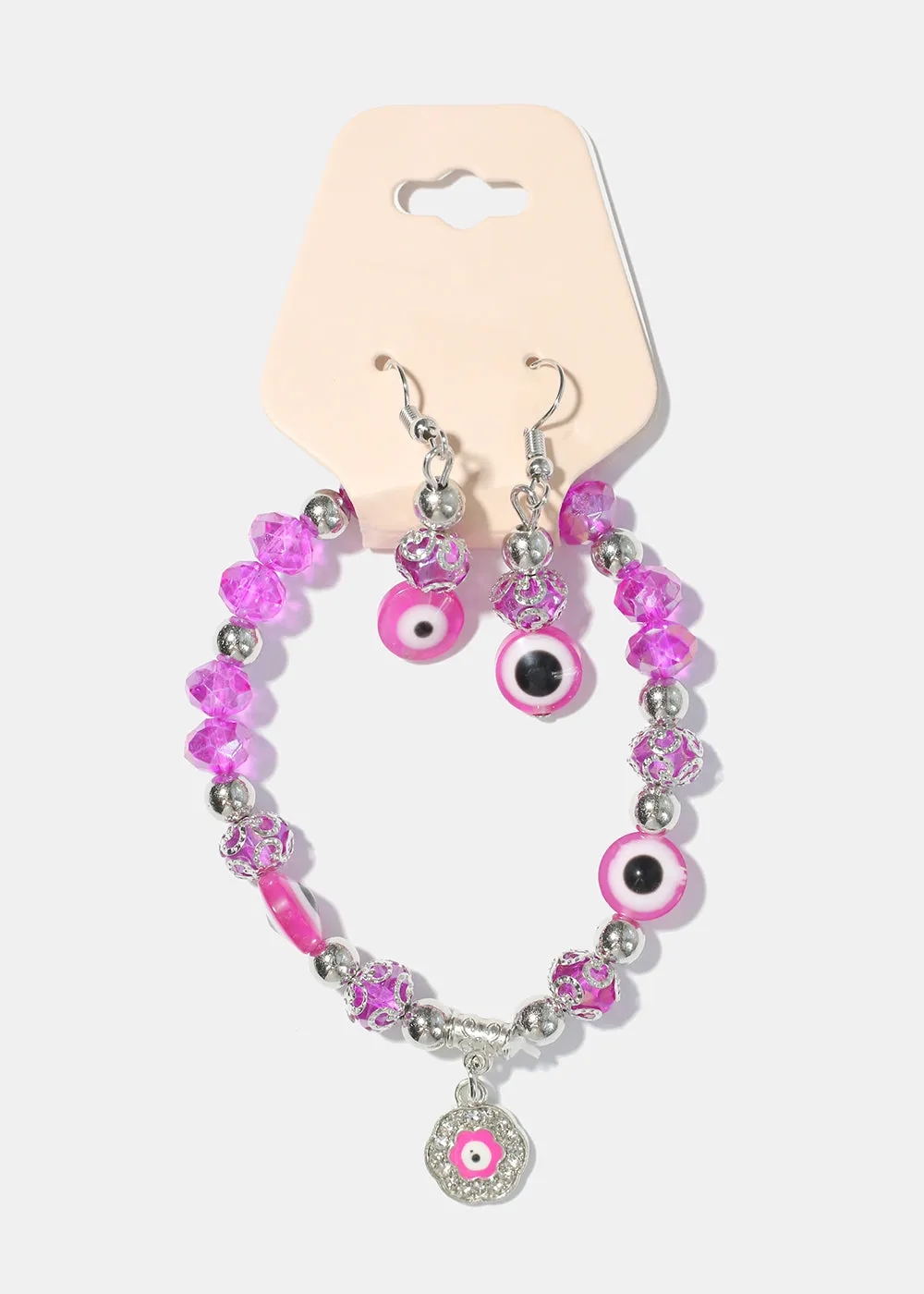 Evil Eye Bracelet & Earring Set
