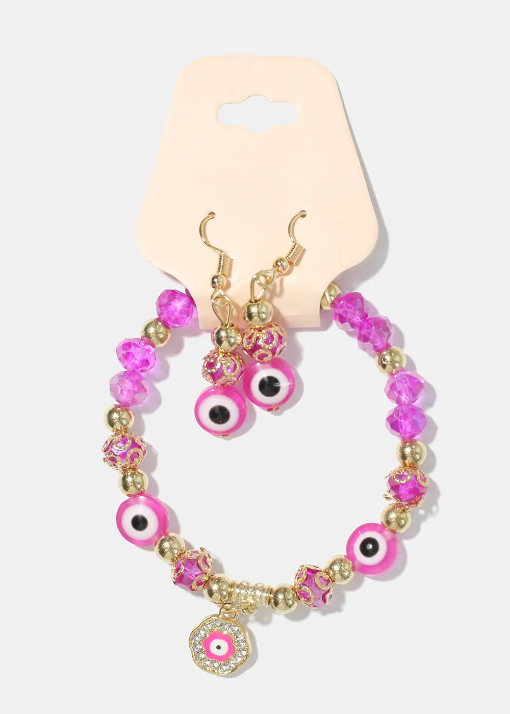 Evil Eye Bracelet & Earring Set