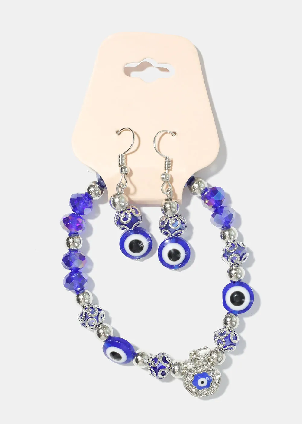 Evil Eye Bracelet & Earring Set