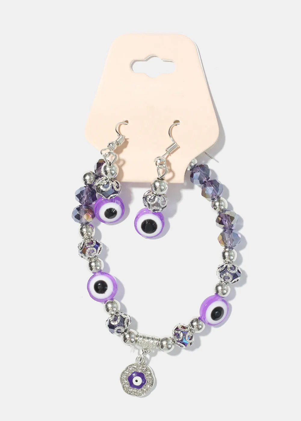 Evil Eye Bracelet & Earring Set