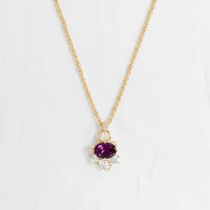Fading Daylight Necklace in Garnet