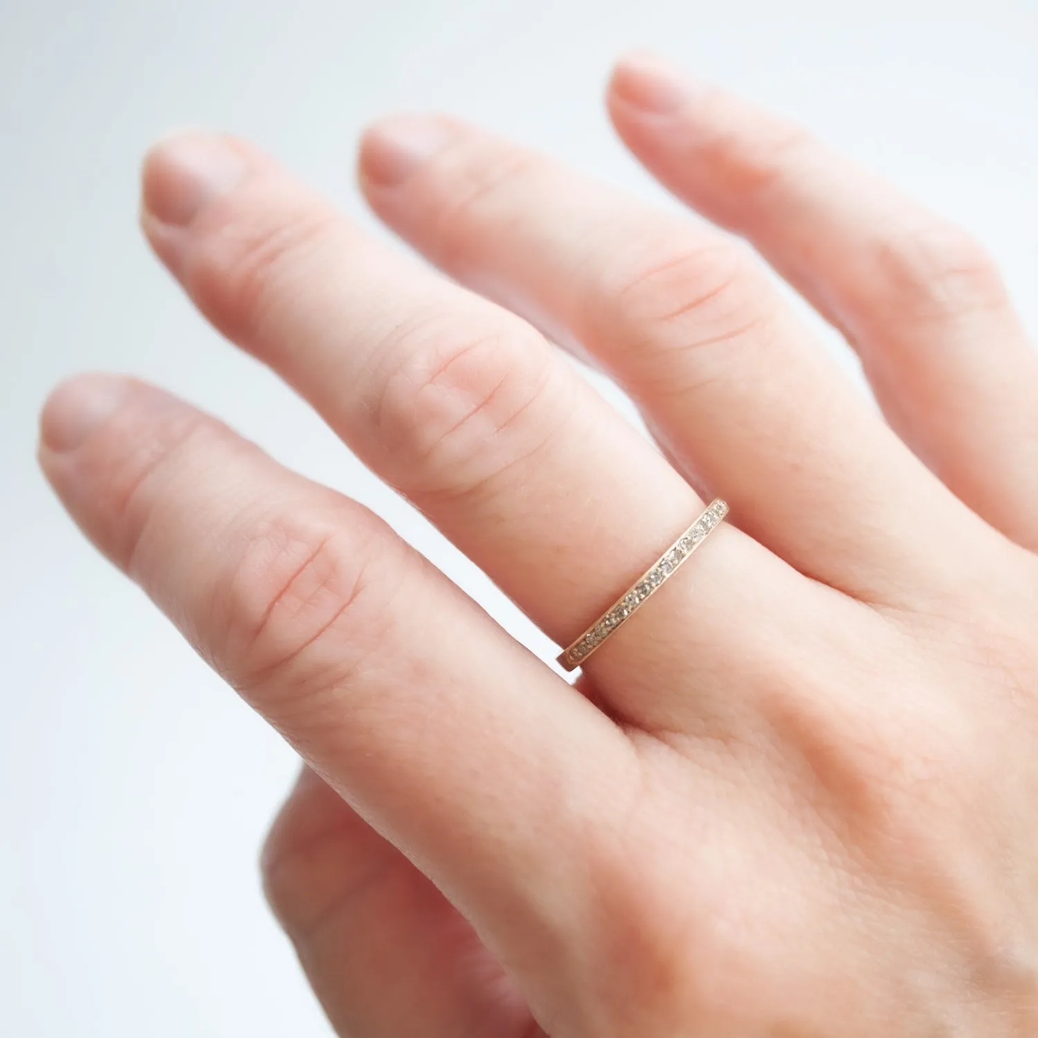 Fancy Pav?? Half Eternity Band