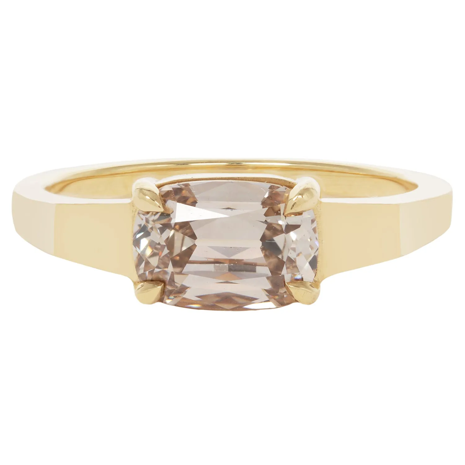 Fawn Cushion Cut Diamond Ring