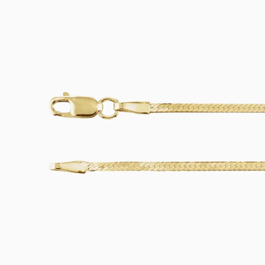 Flexible Herringbone Chain, 1.6mm