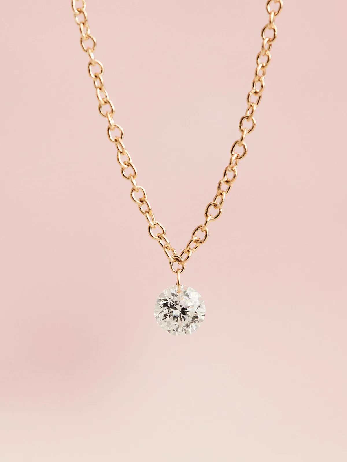 Floating Diamond Necklace