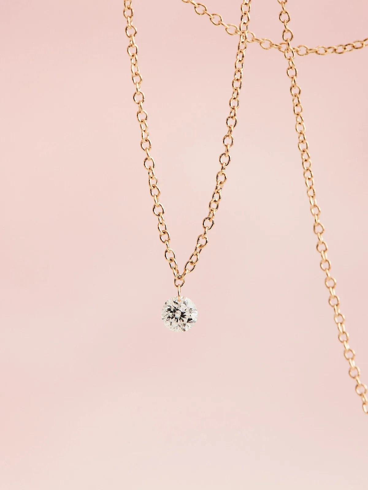 Floating Diamond Necklace