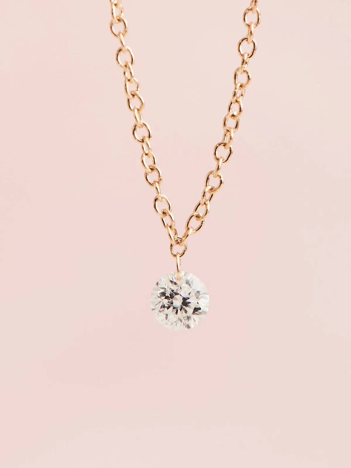 Floating Diamond Necklace