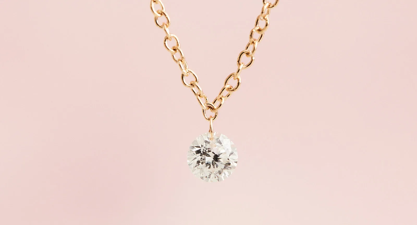 Floating Diamond Necklace