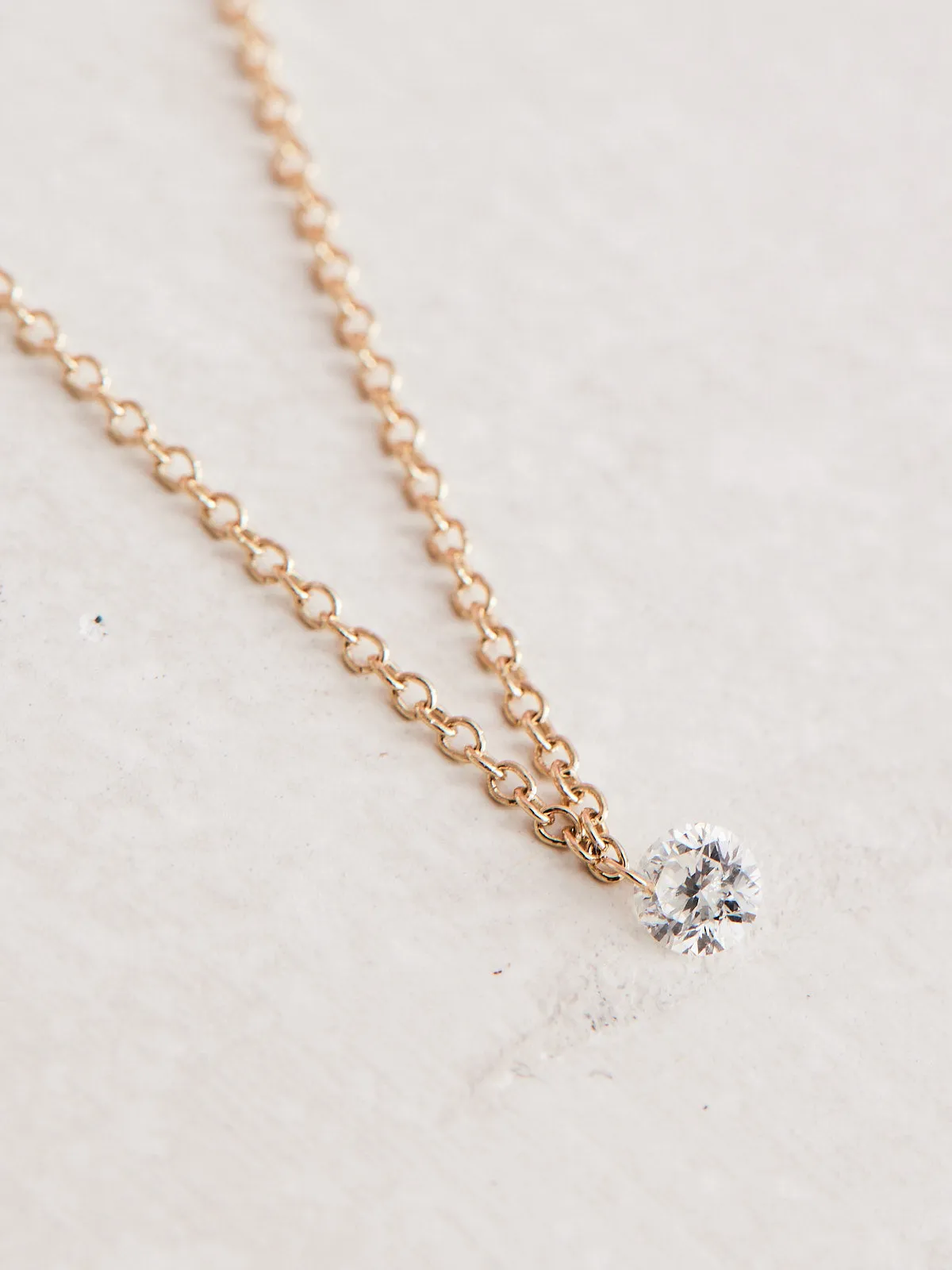 Floating Diamond Necklace