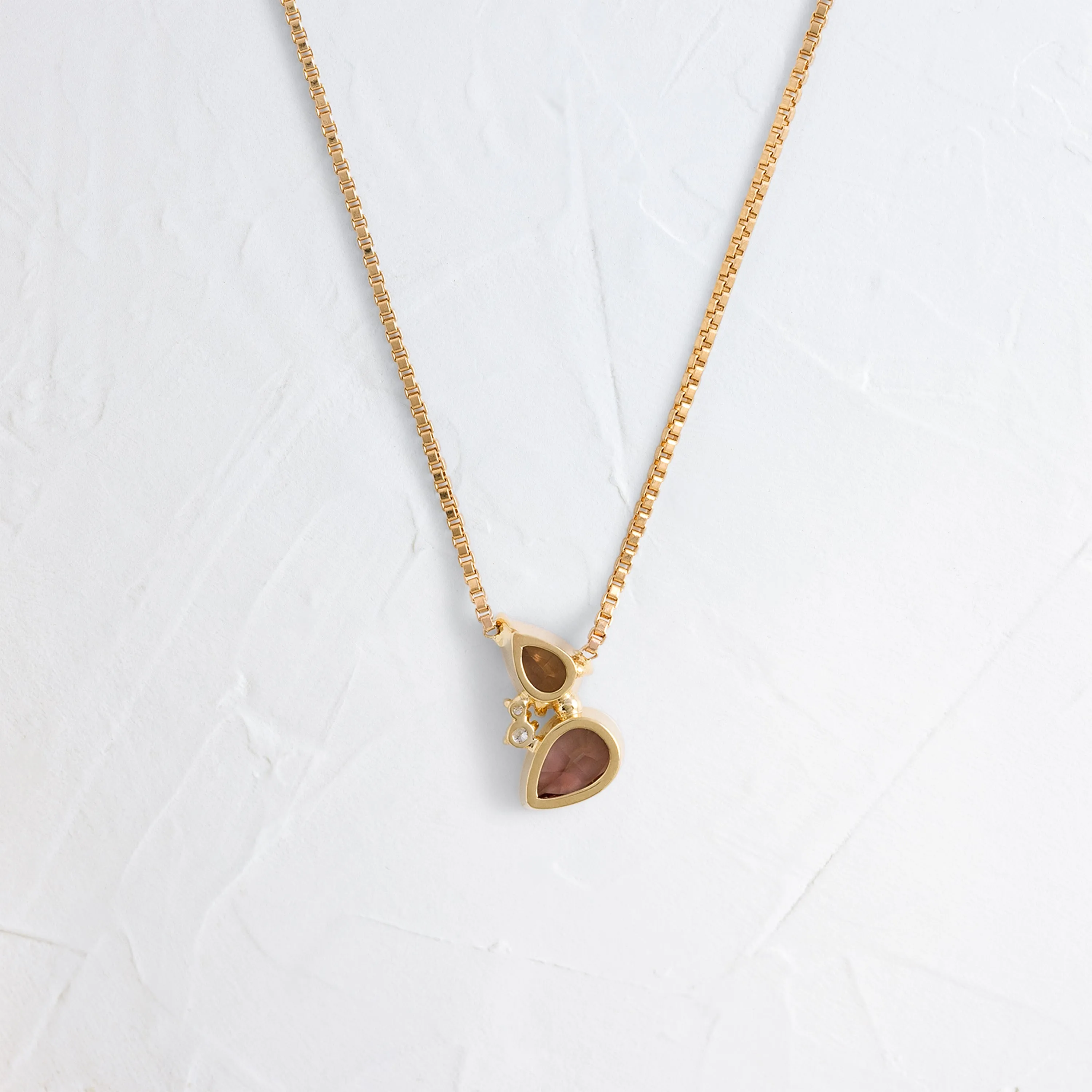 Foothold Necklace in Warm Sapphire