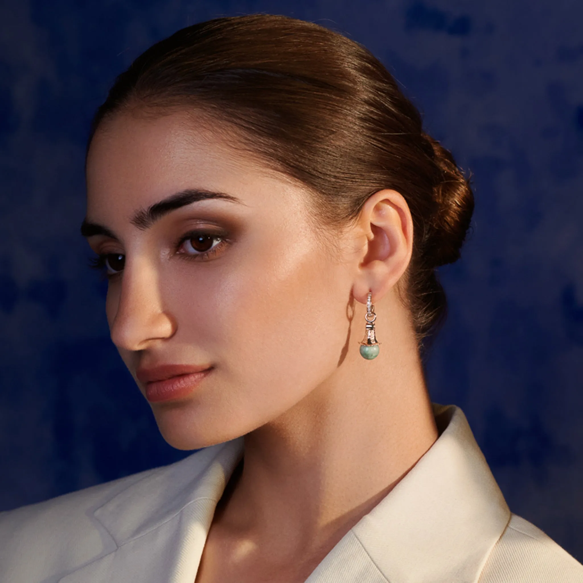 Fouquet Earring Drops Silver - Pearl