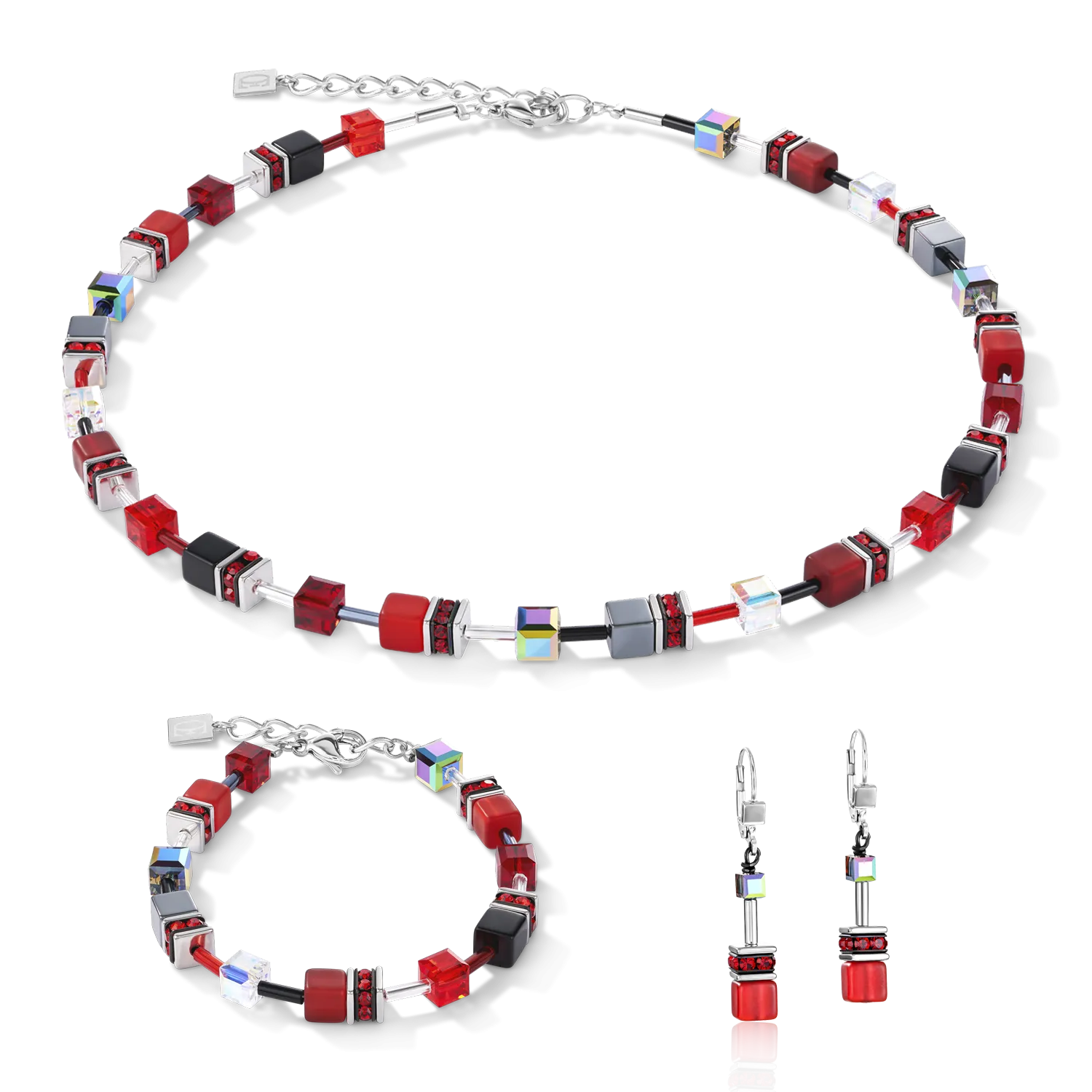 GeoCUBE? Bracelet red-haematite