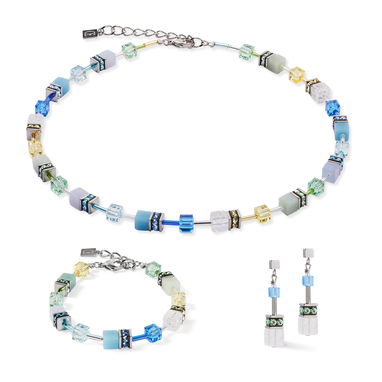 GeoCUBE? Iconic Precious bracelet aqua-green
