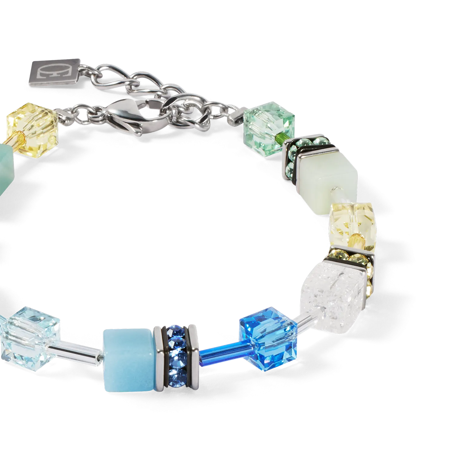 GeoCUBE? Iconic Precious bracelet aqua-green
