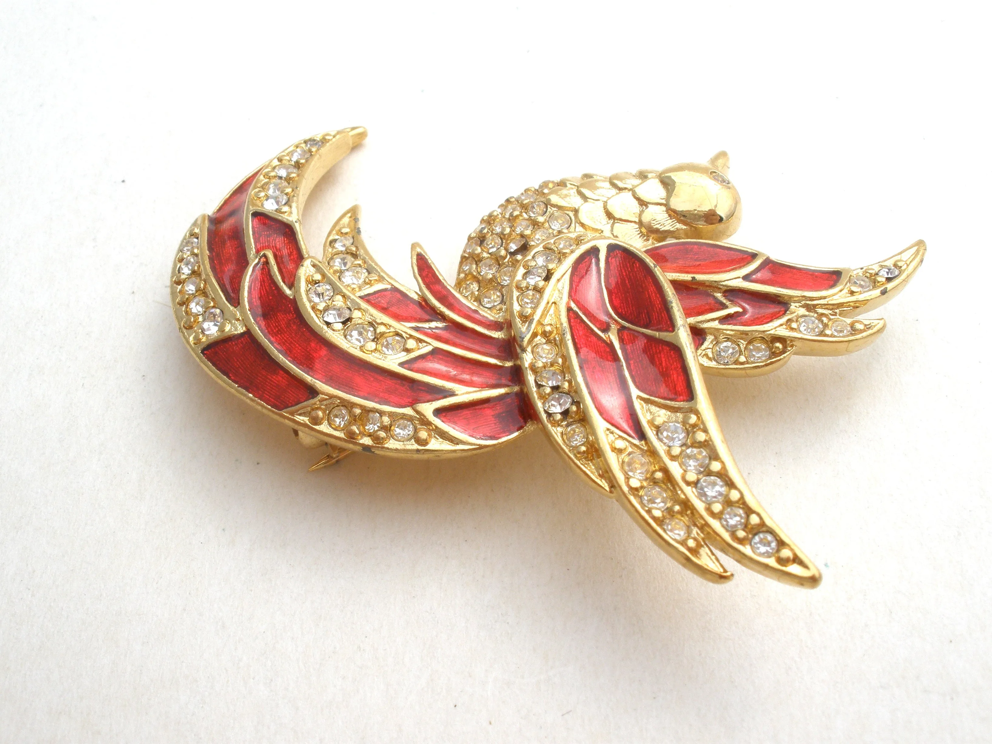 Giorgio Bird Of Paradise Brooch Pin Vintage