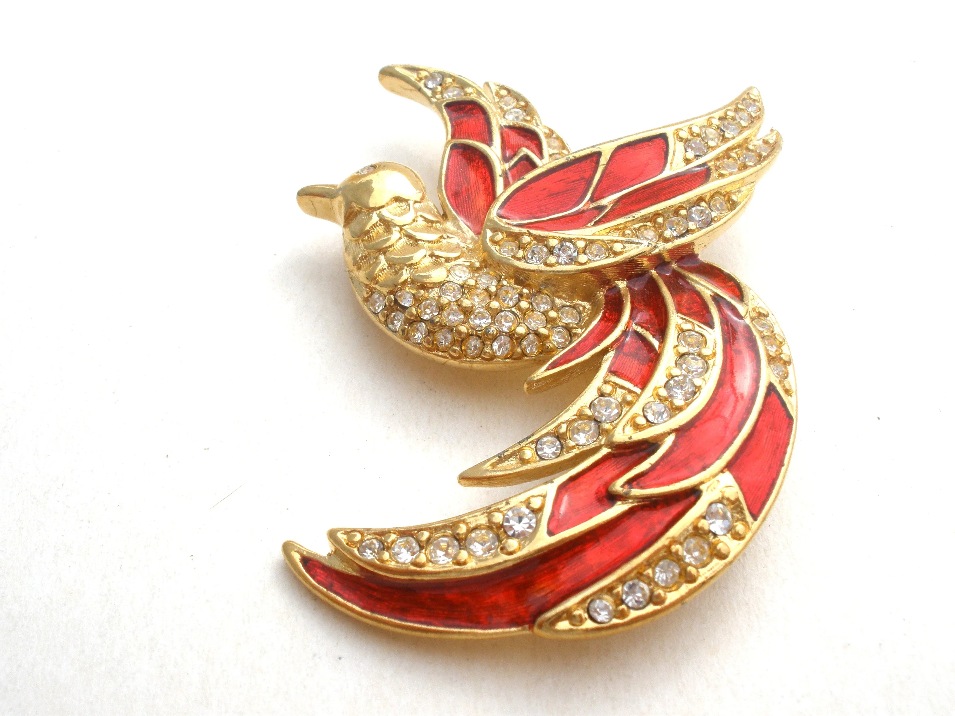 Giorgio Bird Of Paradise Brooch Pin Vintage