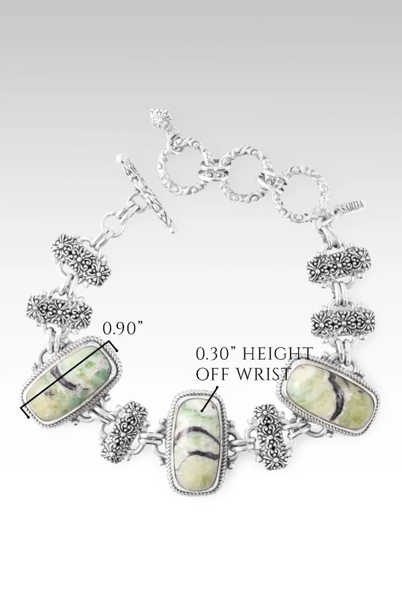 God's Justice Bracelet? in Green Opal