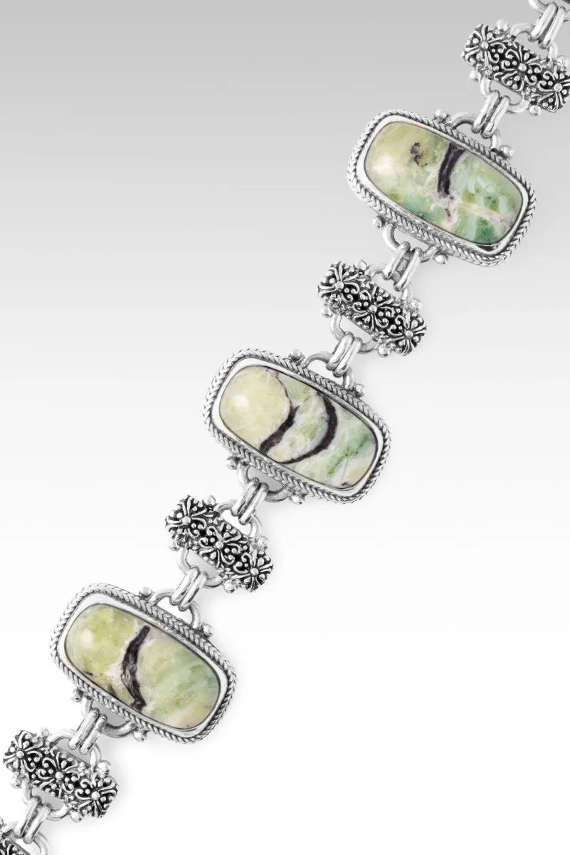 God's Justice Bracelet? in Green Opal