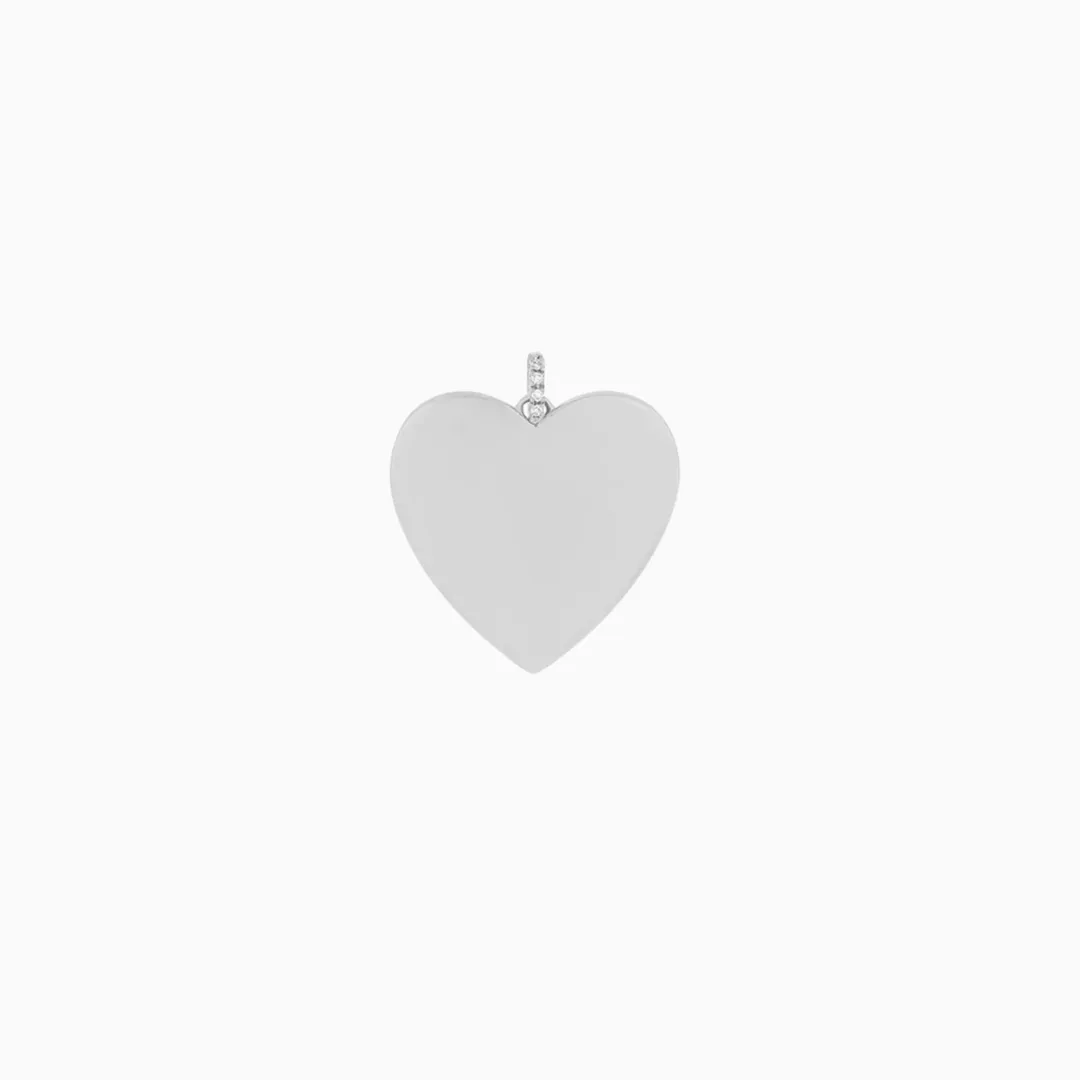 Gold Jumbo Heart Charm