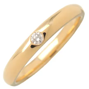 HARRY WINSTON Round Cut 1P Diamond Marriage Ring 750YG US7.5 Used