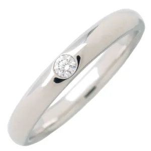HARRY WINSTON Round Cut 1P Diamond Marriage Ring Platinum US6.5 Used