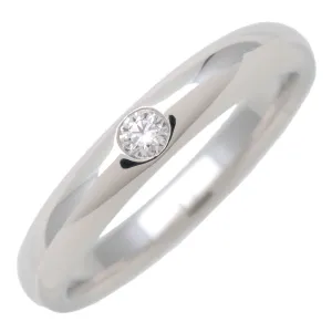 HARRY WINSTON Round Cut Wedding Ring 1P Diamond PT950 Platinum Used