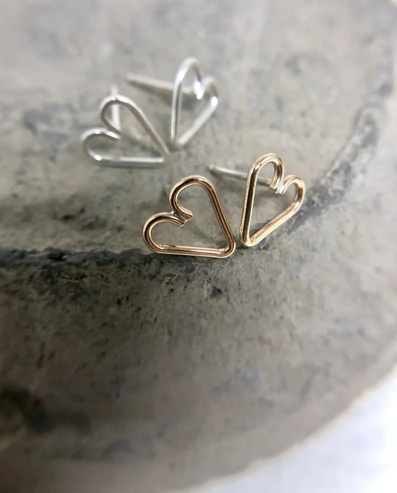 Heart Studs