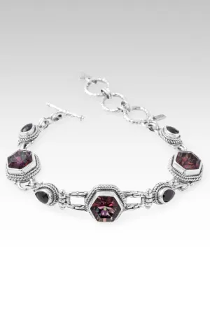 Heavenly Grace Bracelet II? in Ultra Berry? Mystic Quartz & Black Spinel