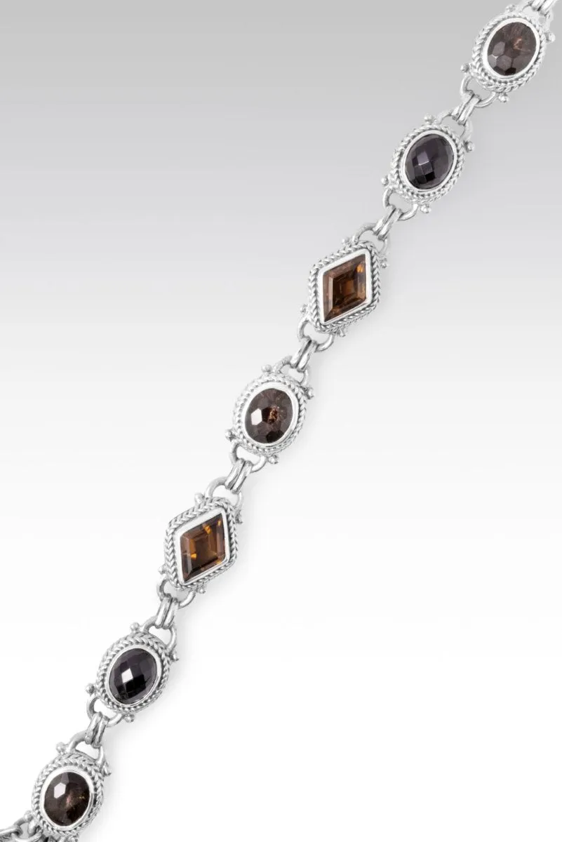 High Hopes Bracelet II? in Whiskey Quartz, Smoky Quartz & Black Spinel