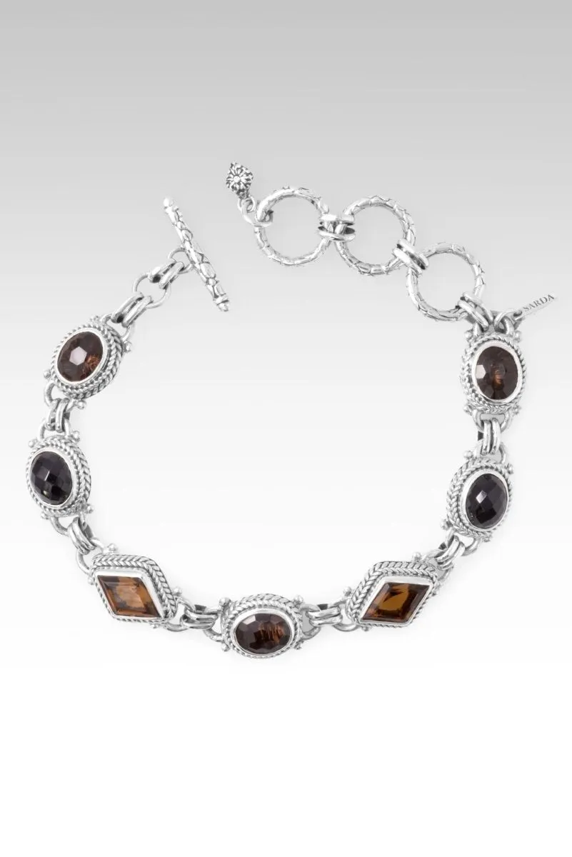 High Hopes Bracelet II? in Whiskey Quartz, Smoky Quartz & Black Spinel