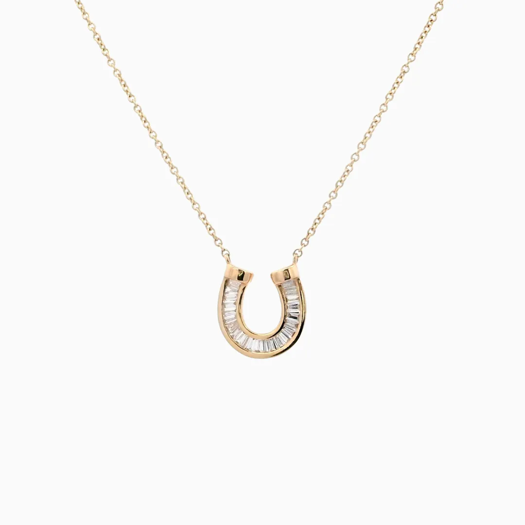 Horseshoe Diamond Baguette