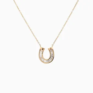 Horseshoe Diamond Baguette