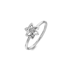 Hot Diamonds Floret 9ct White Gold Ring