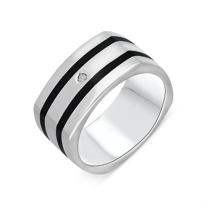 Hot Diamonds Sterling Silver Double Stripe Ring D