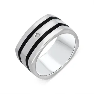 Hot Diamonds Sterling Silver Double Stripe Ring D