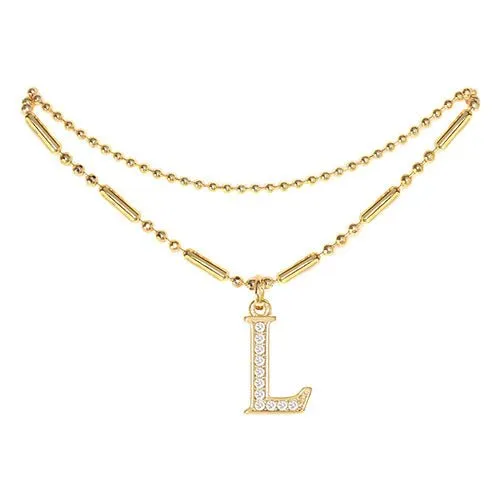 Initial Anklet Gold