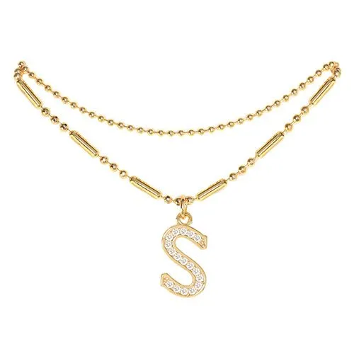 Initial Anklet Gold