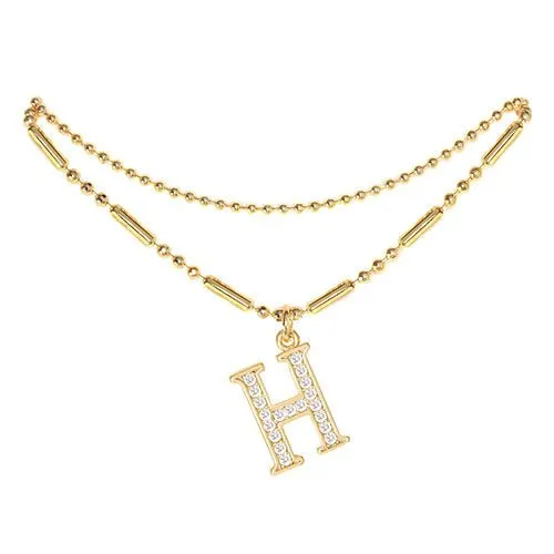 Initial Anklet Gold