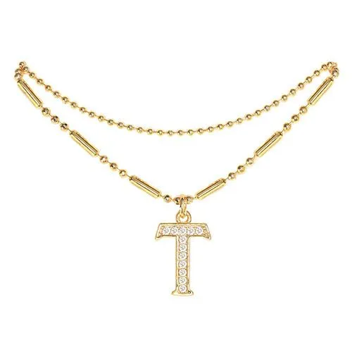 Initial Anklet Gold