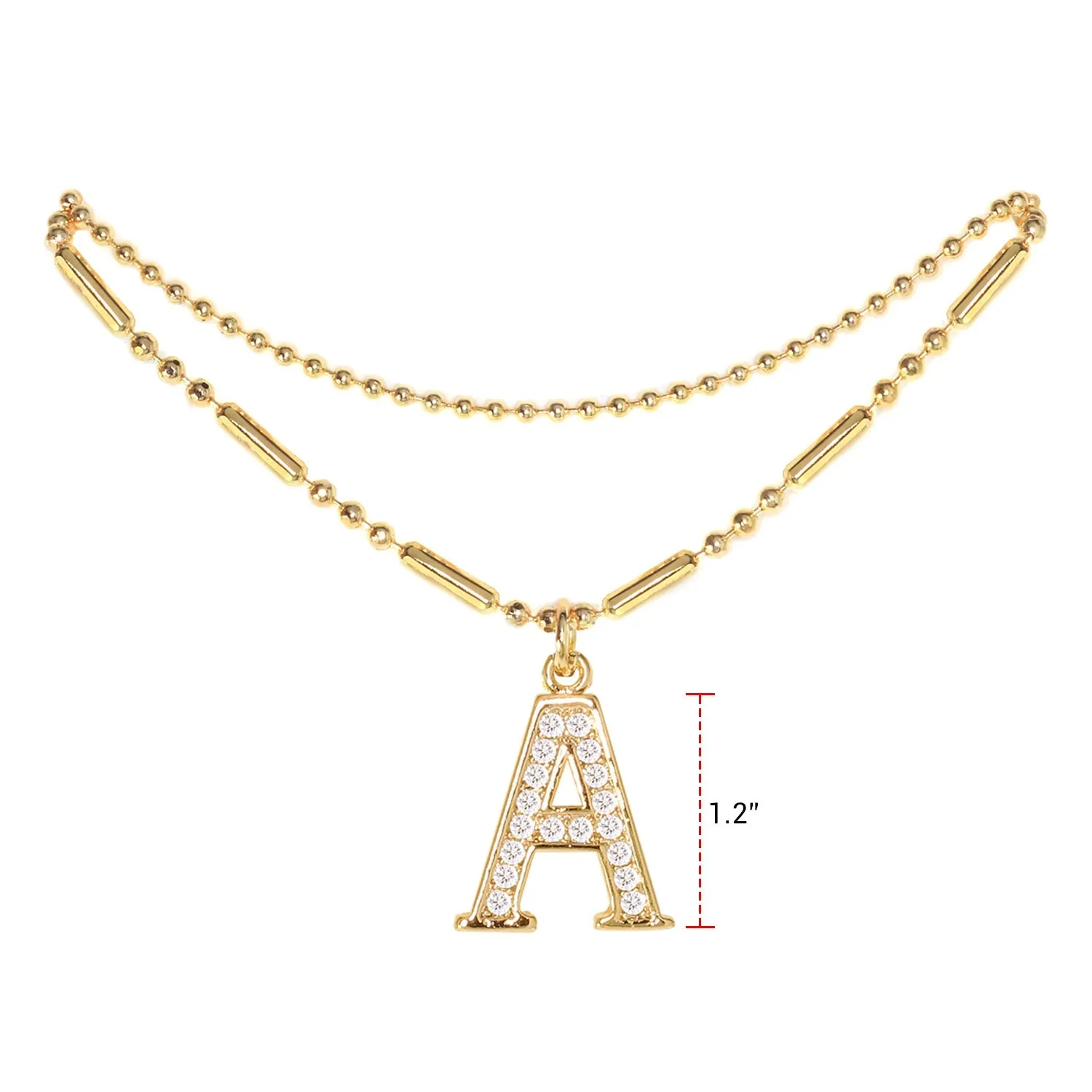 Initial Anklet Gold