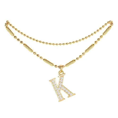 Initial Anklet Gold