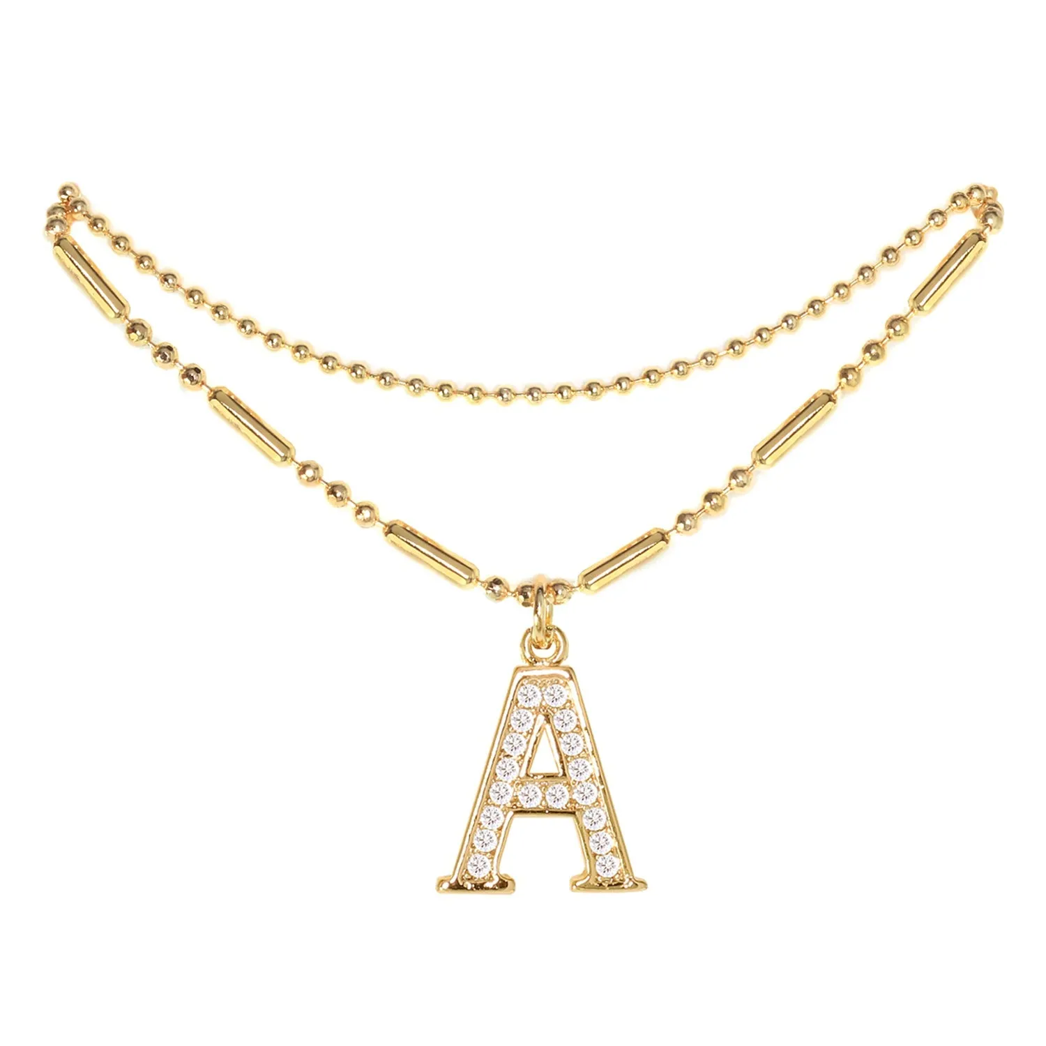 Initial Anklet Gold