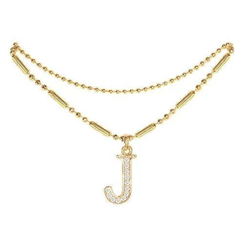Initial Anklet Gold