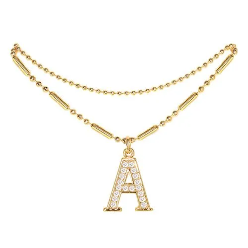 Initial Anklet Gold