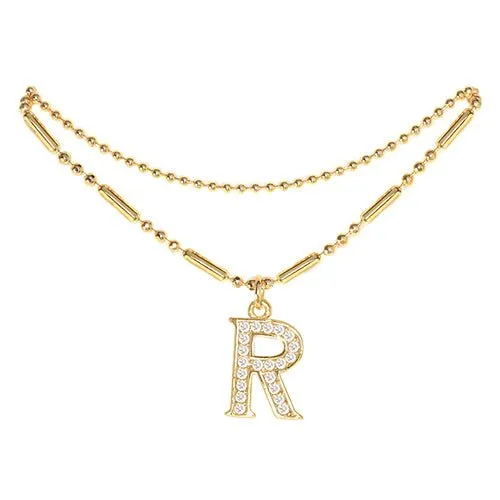 Initial Anklet Gold